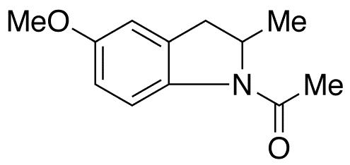 1-Acetyl-2,3-dihydro-2-methyl-1H-indol-5-ol Methyl Ether - Chemical structure and product image