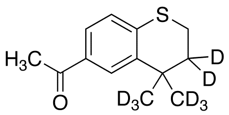 6-Acetyl-4,4-dimethylthiochroman-d8 - Chemical structure and product image