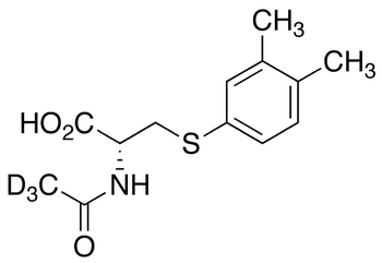 N-Acetyl-S-(3,4-dimethylbenzene)-L-cysteine-d3 - Chemical structure and product image