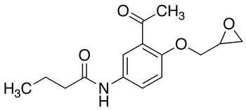 3-Acetyl-4-(2,3-epoxypropoxy)butyranilide - Chemical structure and product image