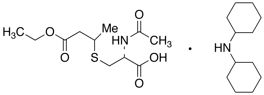 N-Acetyl-d3-S-(2-ethoxycarbonylethyl-1-methyl)-L-cysteine, Dicyclohexylammonium Salt - Chemical structure and product image