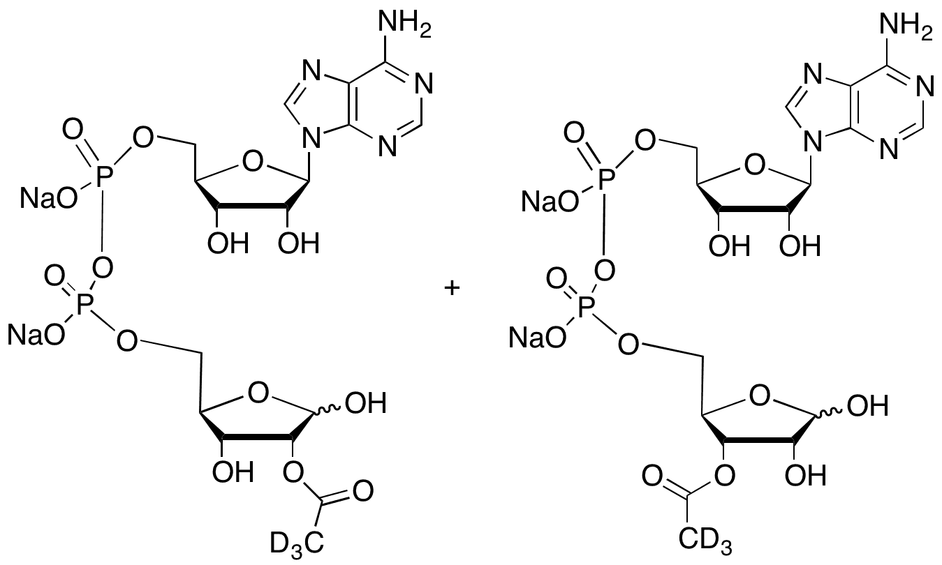 2/3-O-Acetyl ADP Ribose-d3 (A mixture of 2/3-O-Acetyl ADP Ribose-d3) - Chemical structure and product image