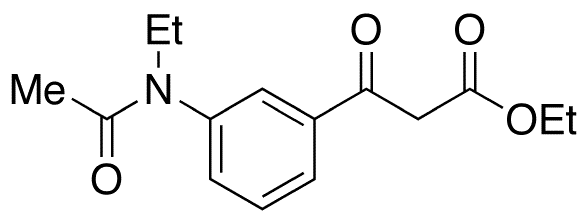 3-(Acetylethylamino)-beta-oxo-benzenepropanoic Acid Ethyl Ester - Chemical structure and product image