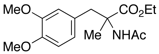 D,L-N-Acetyl-3-(3,4-dimethoxyphenyl)-2-methyl-alanine Ethyl Ester - Chemical structure and product image