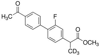 2-(4-Acetyl-2-fluoro-biphenyl-4-yl)propionic Acid-d3 Methyl Ester - Chemical structure and product image