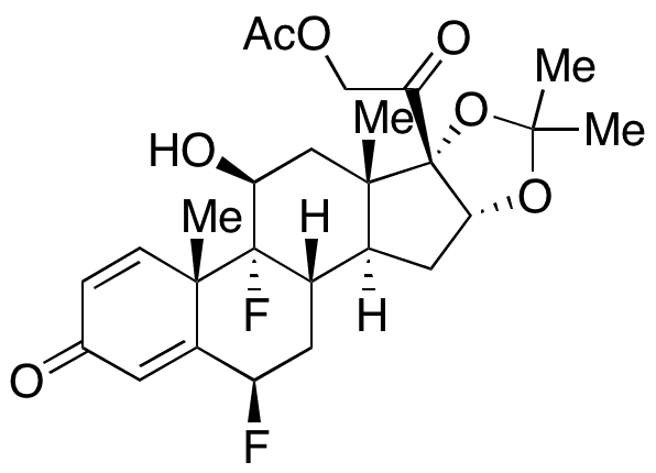 21-Acetyl-6 beta-fluorotriamcinolone Acetonide - Chemical structure and product image