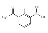 3-Acetyl-2-fluorophenylboronic acid - Chemical structure and product image