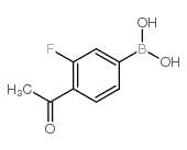 4-Acetyl-3-fluorophenylboronic acid - Chemical structure and product image
