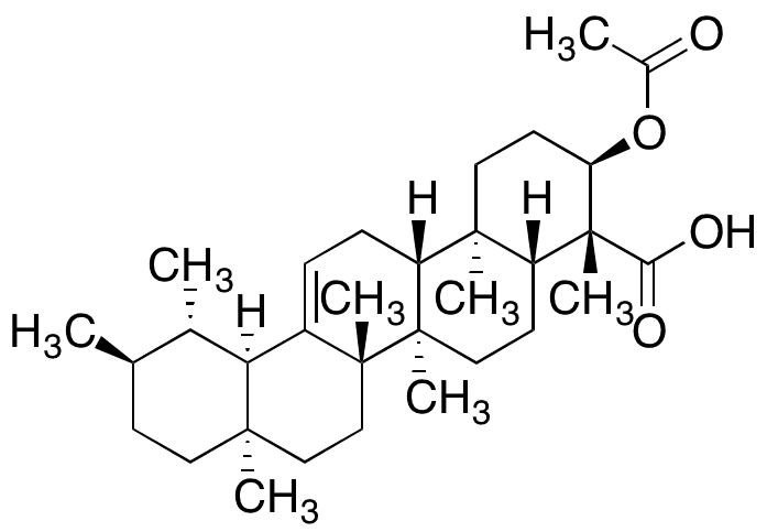 3-O-Acetyl-beta-boswellic Acid - Chemical structure and product image