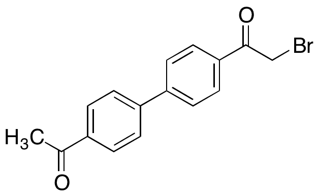 1-(4-Acetyl[1,1-biphenyl]-4-yl)-2-bromo-ethanone - Chemical structure and product image