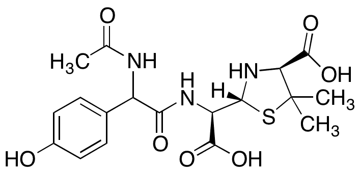 N-Acetyl Amoxicilloic Acid - Chemical structure and product image
