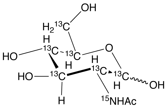 N-Acetyl-D-glucosamine-13C615N - Chemical structure and product image