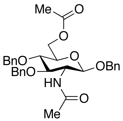 N-Acetyl-beta-D-Glucosamine 6-Acetate 1,3,4-Tribenzyl Ether - Chemical structure and product image