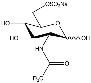 N-(Acetyl-d3)-D-glucosamine 6-Sulfate Sodium Salt - Chemical structure and product image
