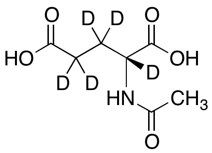 N-Acetyl-D-glutamic-2,3,3,4,4-d5 Acid - Chemical structure and product image
