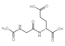 N-Acetylglycyl-D-glutamic acid - Chemical structure and product image