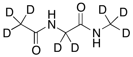 N-Acetylglycine N-Methylamide-d8 - Chemical structure and product image