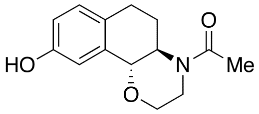 N-Acetyl (+)-3,4,4a,5,6,10b-Hexahydro-2H-naphtho[1,2-b][1,4]oxazin-9-ol - Chemical structure and product image