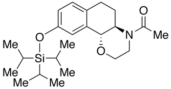 (+)-N-Acetyl 3,4,4a,5,6,10b-Hexahydro-2H-naphtho[1,2-b][1,4]oxazine-9-ol Triisopropylsilyl Ether - Chemical structure and product image