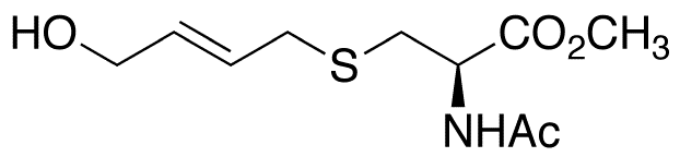N-Acetyl-S-(4-hydroxy-2-buten-1-yl)-L-cysteine Methyl Ester - Chemical structure and product image