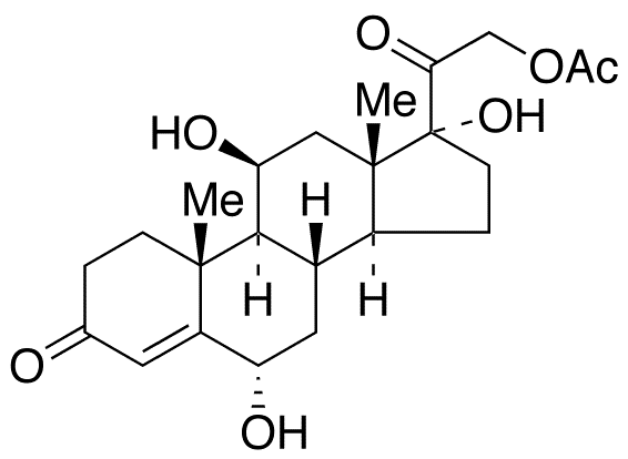 21-O-Acetyl 6 Alpha-Hydroxy Cortisol - Chemical structure and product image