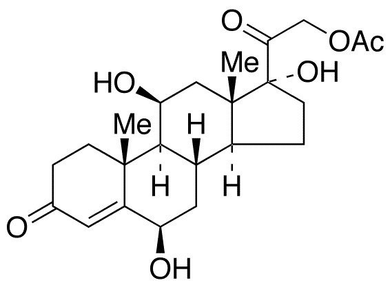 21-O-Acetyl 6 beta-Hydroxy Cortisol - Chemical structure and product image