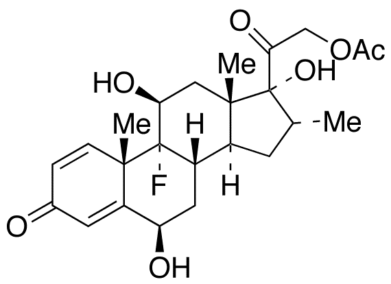 21-O-Acetyl 6 beta-Hydroxy Dexamethasone - Chemical structure and product image