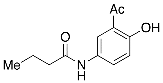 N-(3-Acetyl-4-hydroxyphenyl)butanamide - Chemical structure and product image