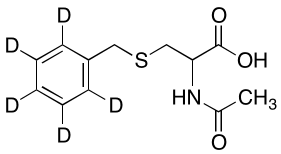 N-Acetyl-S-benzyl-2,3,4,5,6-d5-DL-cysteine - Chemical structure and product image