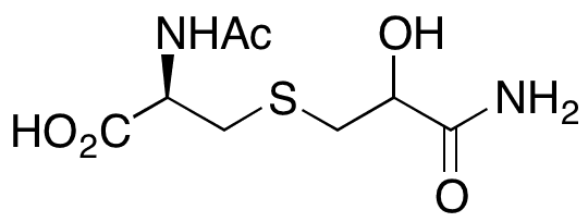 N-Acetyl-S-(2-hydroxy-3-propionamide)-L-cysteine - Chemical structure and product image