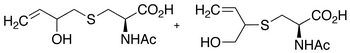 (R,S)-N-Acetyl-S-[1-(hydroxymethyl)-2-propen-1-yl)-L-cysteine + (R,S)-N-Acetyl-S-(2-hydroxy-3-buten-1-yl)-L-cysteine (Approximately 1:1 Mixture) - Chemical structure and product image