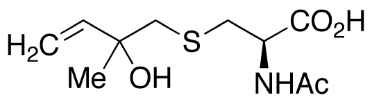 (R,S)-N-Acetyl-S-(2-hydroxy-2-methyl-3-buten-1-yl)-L-cysteine (90%) - Chemical structure and product image
