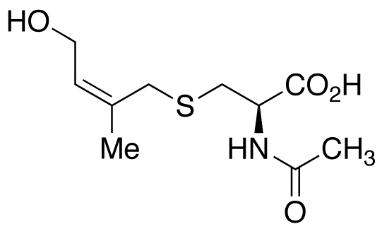 N-Acetyl-S-(4-hydroxy-3-methyl-2-cis-buten-1-yl)-L-cysteine - Chemical structure and product image