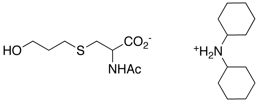 N-Acetyl-S-(3-hydroxypropyl)cysteine, Dicyclohexylammonium Salt - Chemical structure and product image