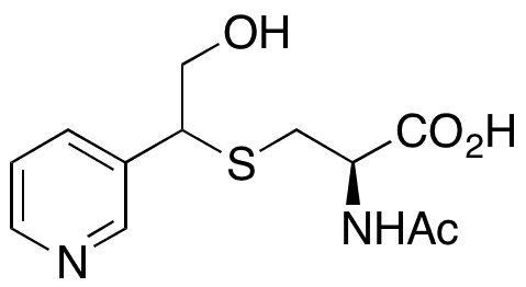 N-Acetyl-S-[2-hydroxy-1-(3-pyridinyl)ethyl]-L-cysteine - Chemical structure and product image