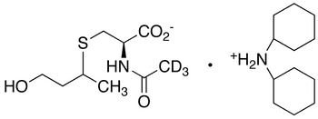 N-Acetyl-d3-S-(3-hydroxypropyl-1-methyl)-L-cysteine Dicyclohexylammonium Salt - Chemical structure and product image