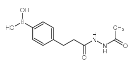 4-(3-(2-Acetylhydrazinyl)-3-oxopropyl)phenylboronic acid - Chemical structure and product image