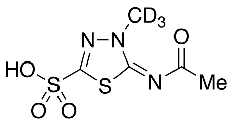 5-(Acetylimino)-4,5-dihydro-4-methyl-1,3,4-thiadiazole-2-sulfonic Acid-d3 - Chemical structure and product image