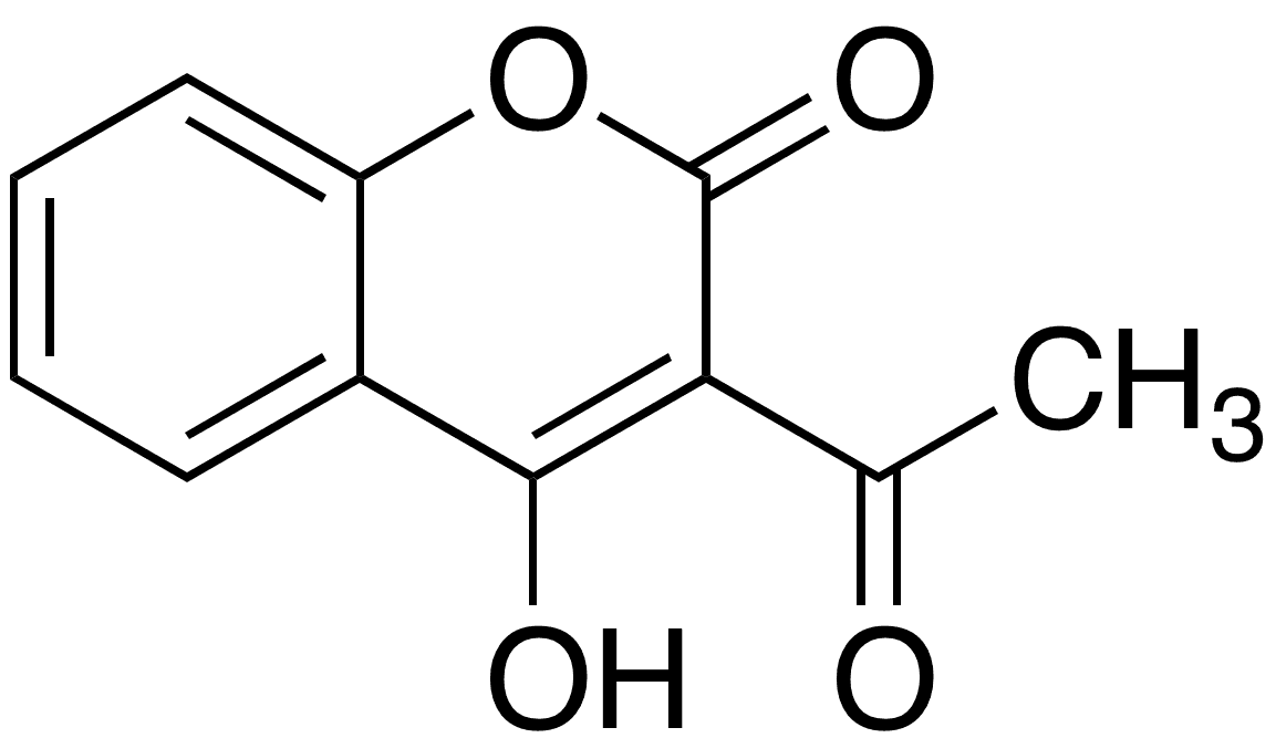 3-Acetyl-4-hydroxycoumarin - Chemical structure and product image