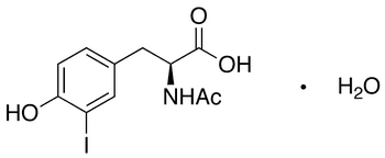 N-Acetyl-3-iodo-L-tyrosine Monohydrate - Chemical structure and product image