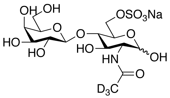 N-Acetyllactosamine 6-Sulfate-d3 Sodium Salt - Chemical structure and product image