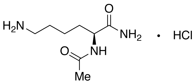 N-Acetyl-L-Lysine Amide Hydrochloride - Chemical structure and product image