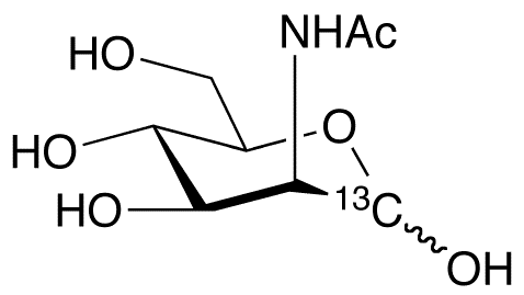 N-Acetyl-D-[1-13C]mannosamine - Chemical structure and product image