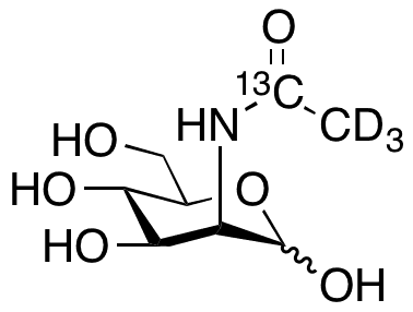 N-Acetyl-D-mannosamine-13C,d3 - Chemical structure and product image