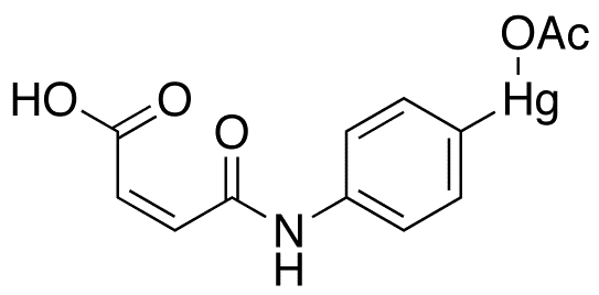 N-[p-(Acetylmercuric)phenyl]maleamate - Chemical structure and product image