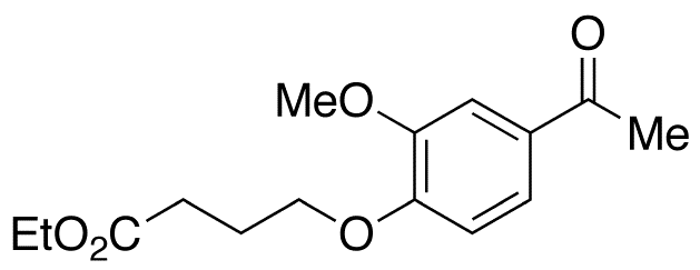 4-(4-Acetyl-2-methoxyphenoxy)-butanoic Acid Ethyl Ester - Chemical structure and product image