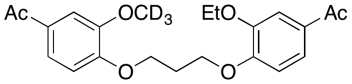 1-[4-[3-(4-Acetyl-2-methoxyphenoxy)propoxy]-3-ethoxyphenyl]ethanone-d3 - Chemical structure and product image