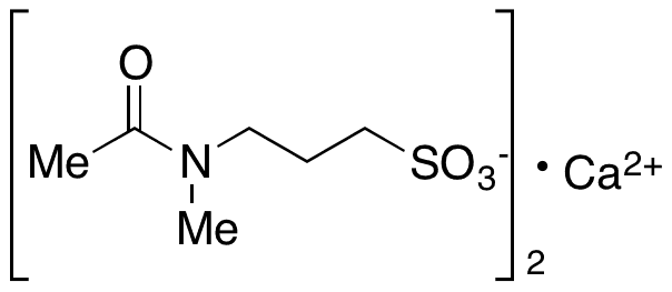 3-(Acetylmethylamino)-1-propanesulfonic Acid Calcium Salt - Chemical structure and product image
