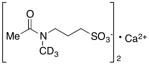 3-(Acetylmethylamino)-1-propanesulfonic Acid Calcium Salt-d6 - Chemical structure and product image