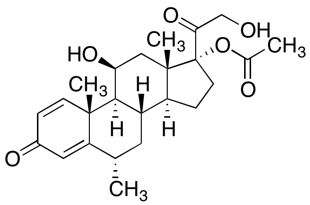 17-O-Acetyl-6-methylprednisolone - Chemical structure and product image